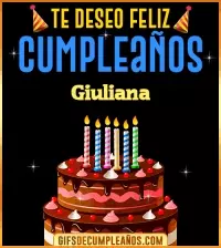 GIF Te deseo Feliz Cumpleaños Giuliana